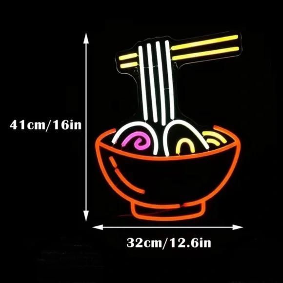 LED Neon Stylized Ramen Bowl Light